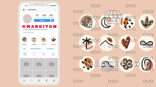 دانلود رایگان قالب آماده و عکس کاور هایلایت اینستاگرام