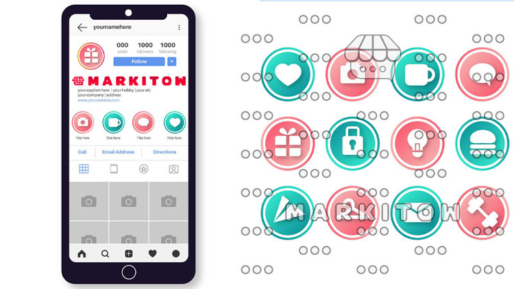 دانلود رایگان قالب آماده و عکس کاور هایلایت اینستاگرام