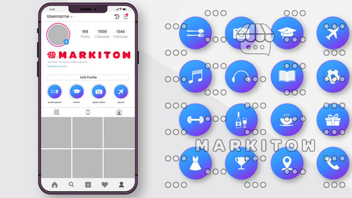 دانلود رایگان قالب آماده و عکس کاور هایلایت اینستاگرام