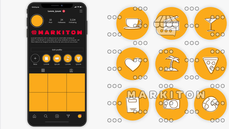 دانلود رایگان قالب آماده و عکس کاور هایلایت اینستاگرام