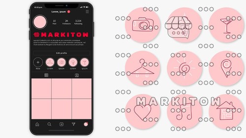 دانلود رایگان قالب آماده و عکس کاور هایلایت اینستاگرام