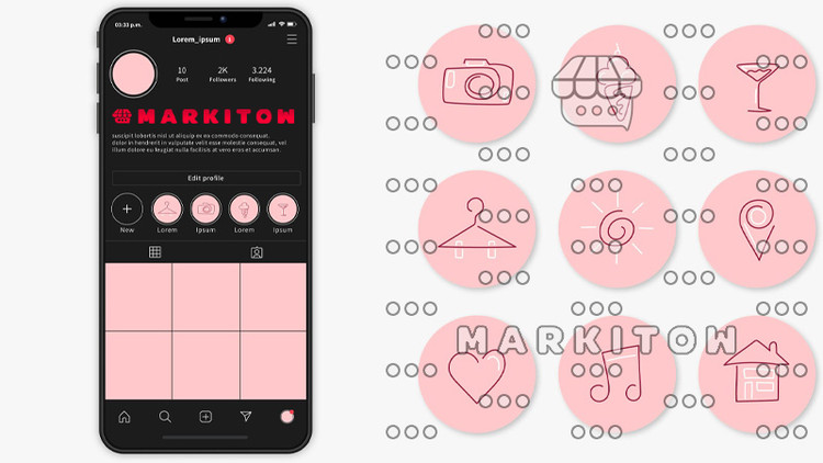 دانلود رایگان قالب آماده و عکس کاور هایلایت اینستاگرام