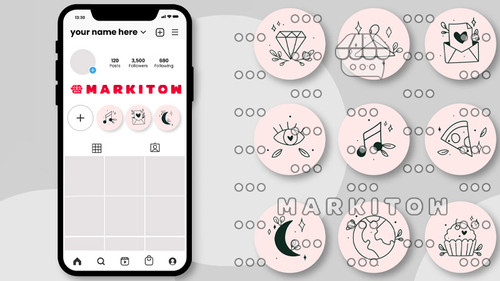 دانلود رایگان قالب آماده و عکس کاور هایلایت اینستاگرام