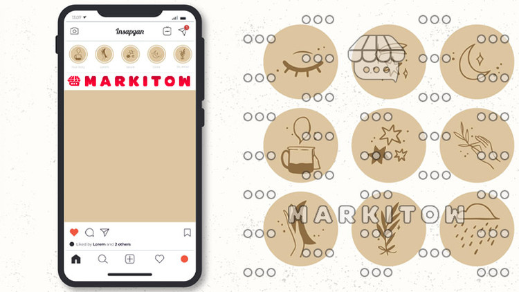 دانلود رایگان قالب آماده و عکس کاور هایلایت اینستاگرام