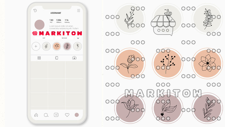 دانلود رایگان قالب آماده و عکس کاور هایلایت اینستاگرام