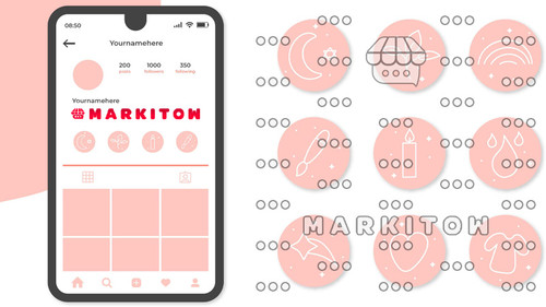 دانلود رایگان قالب آماده و عکس کاور هایلایت اینستاگرام