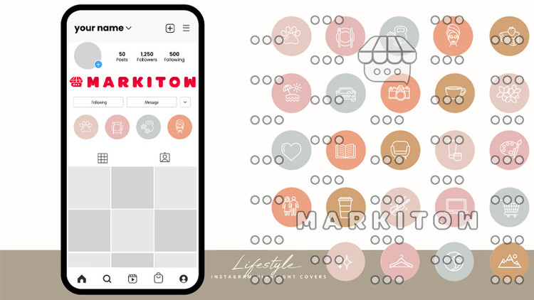 دانلود رایگان قالب آماده و عکس کاور هایلایت اینستاگرام
