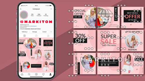 دانلود رایگان قالب آماده پست و عکس کاور ویدئو اینستاگرام