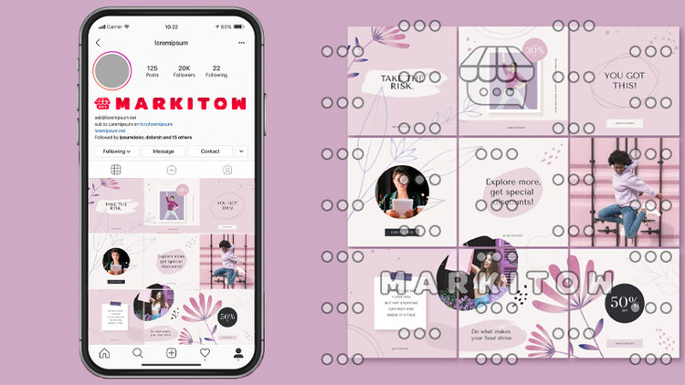 دانلود رایگان قالب آماده پست و عکس کاور ویدئو اینستاگرام