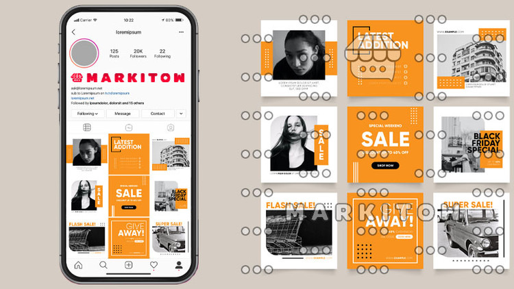 دانلود رایگان قالب آماده پست و عکس کاور ویدئو اینستاگرام