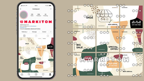 دانلود رایگان قالب آماده پست و عکس کاور ویدئو اینستاگرام