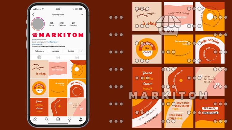 دانلود رایگان قالب آماده پست و عکس کاور ویدئو اینستاگرام