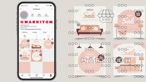 دانلود رایگان قالب آماده پست و عکس کاور ویدئو اینستاگرام